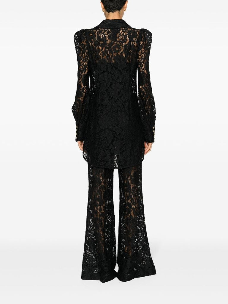 Black Matchmaker Lace Tunic Shirt