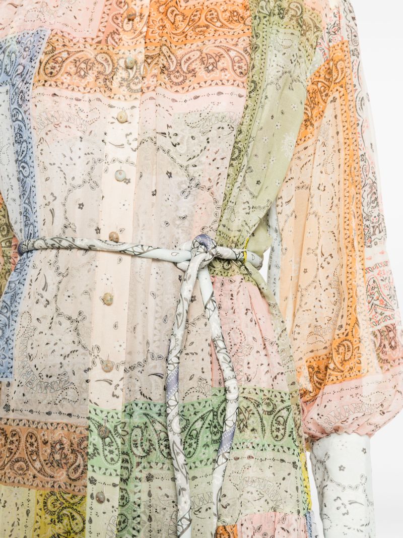 Multicolour Matchmaker Lantern Mini Dress