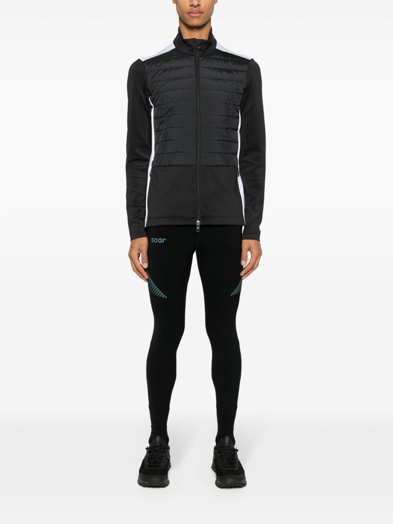 Black Delano Hybrid Padded Jacket