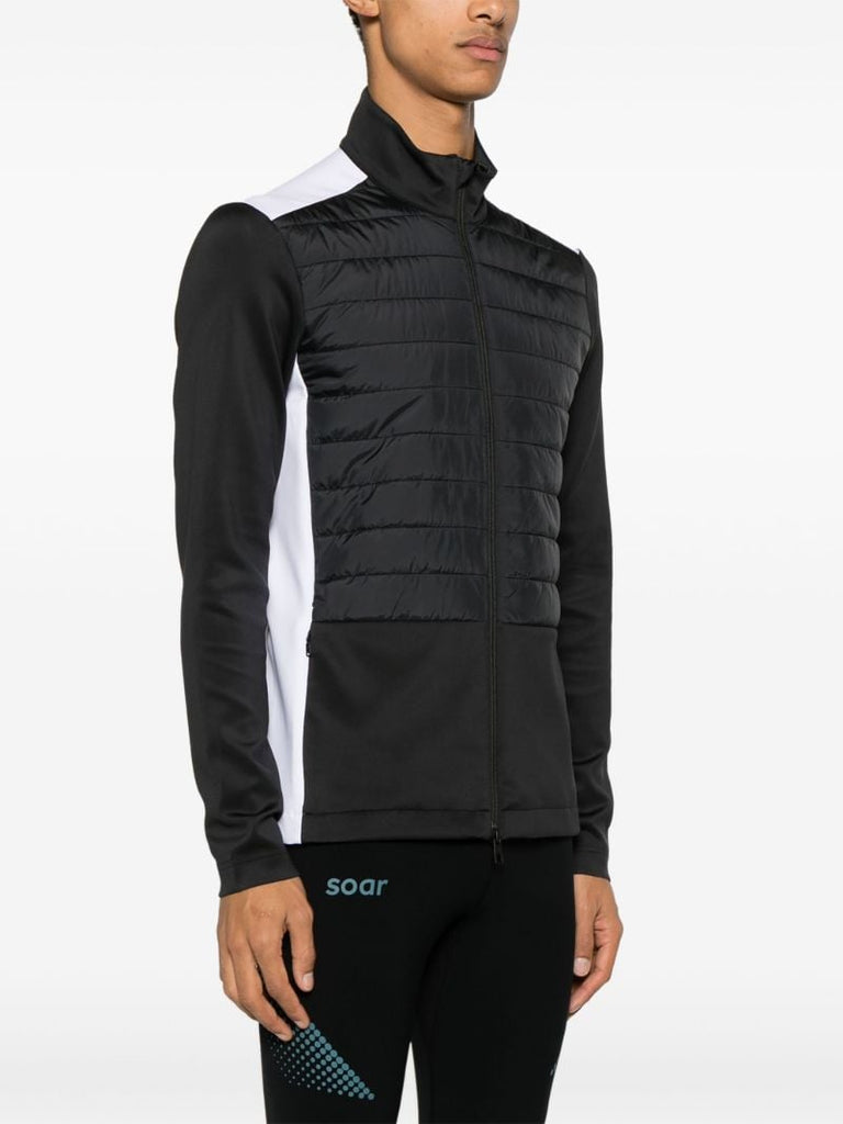 Black Delano Hybrid Padded Jacket