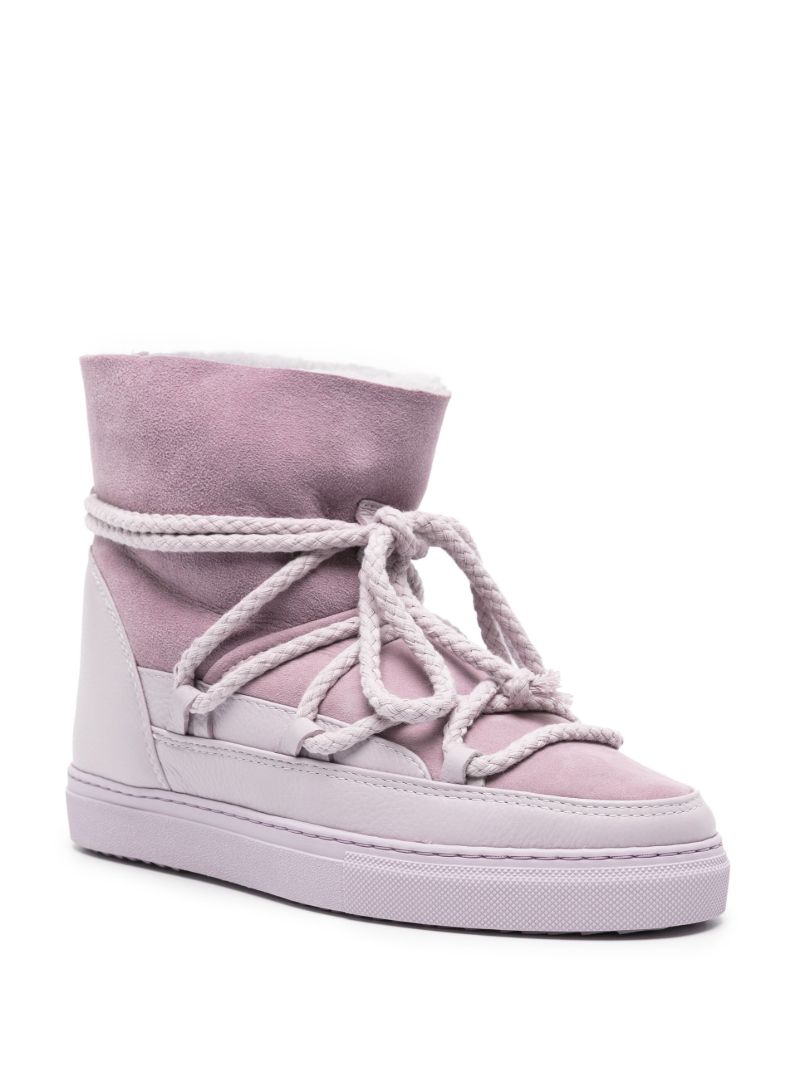 Purple Classic Suede Ankle Boots
