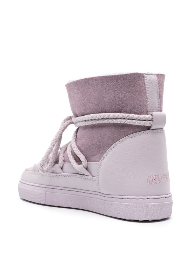 Purple Classic Suede Ankle Boots