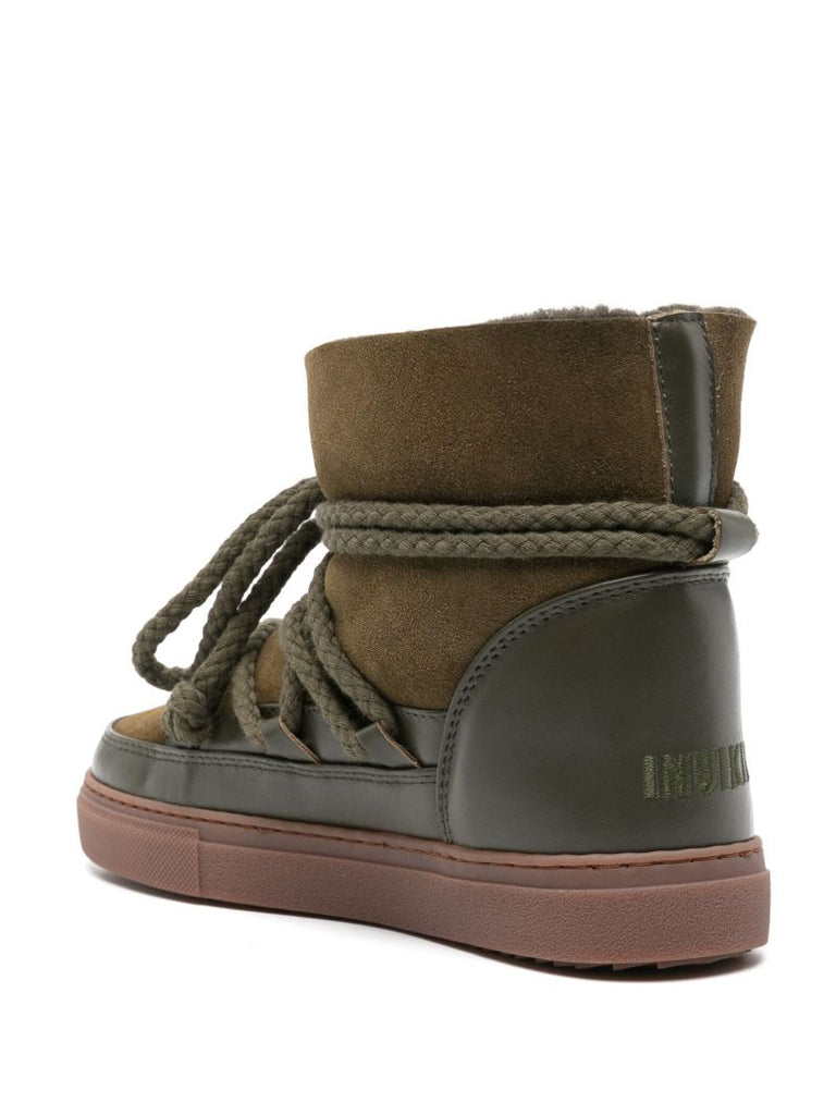 Green Classic Suede Ankle Boots