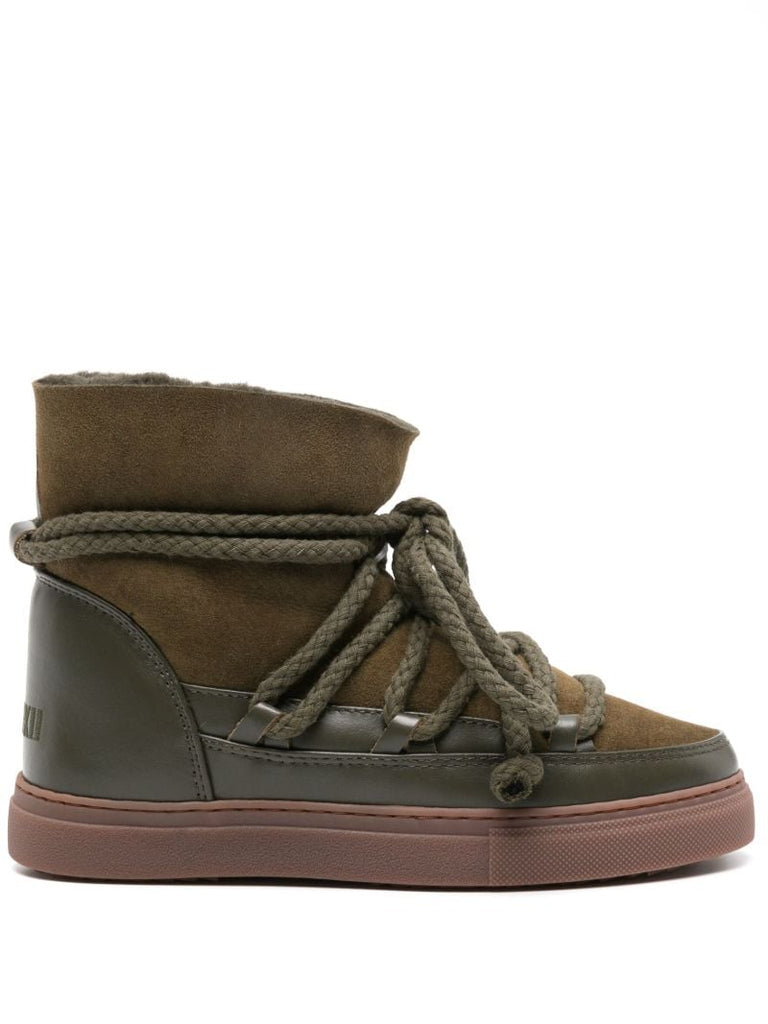 Green Classic Suede Ankle Boots