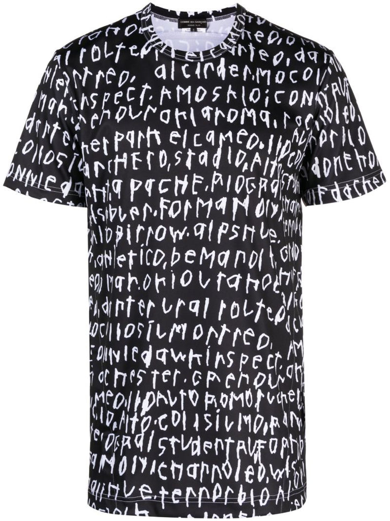 Black Graphic-print T-shirt