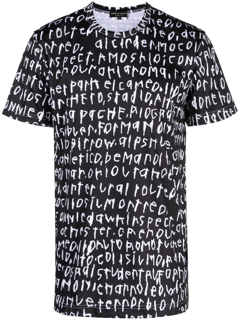Black Graphic-print T-shirt