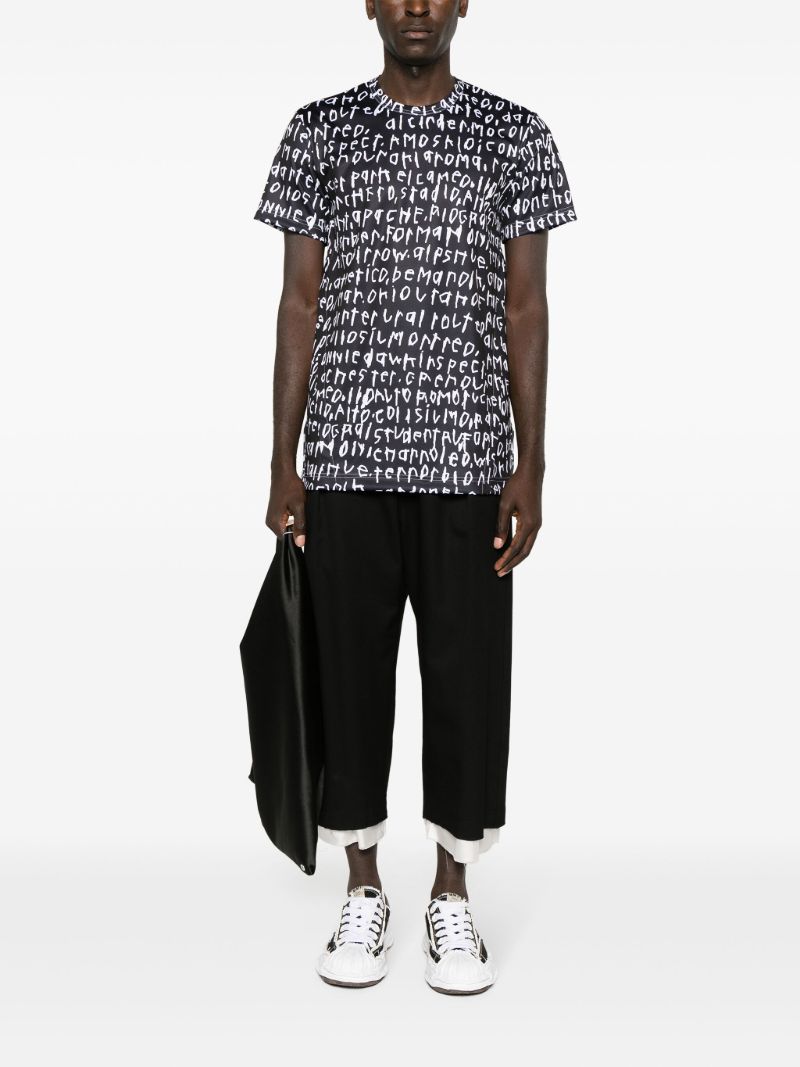 Black Graphic-print T-shirt