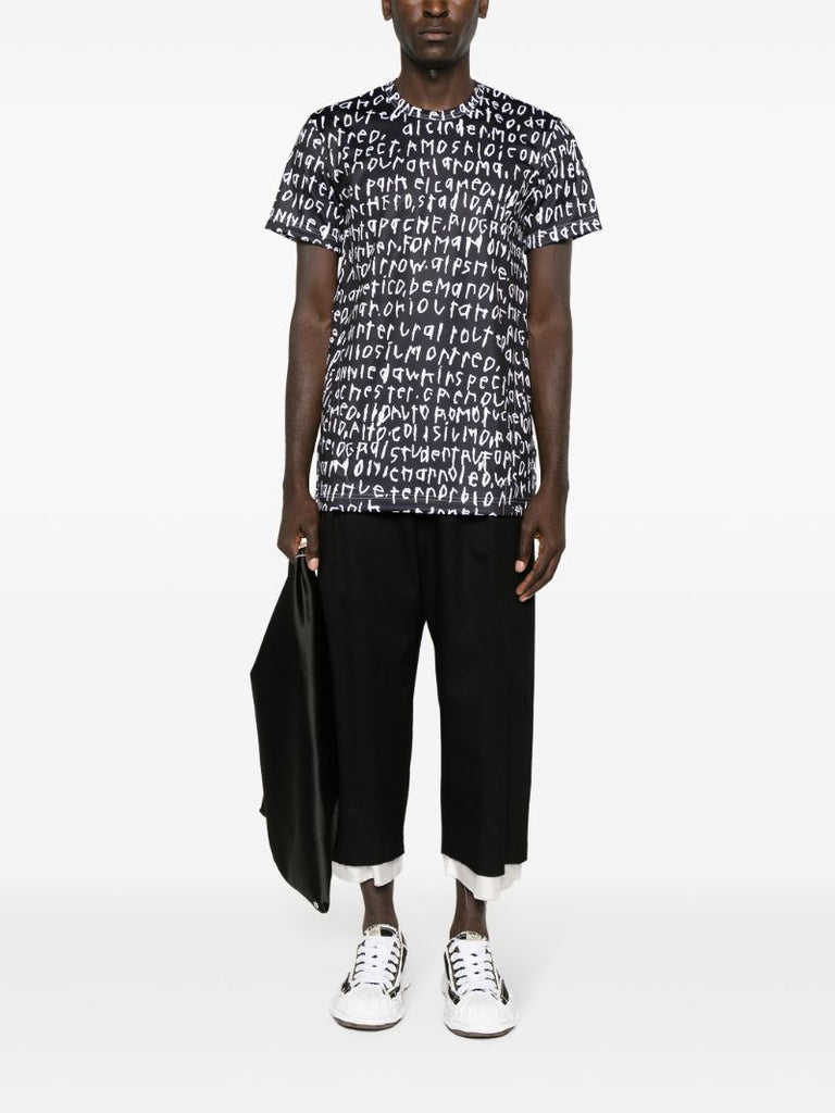 Black Graphic-print T-shirt