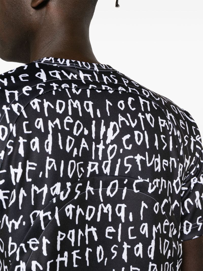 Black Graphic-print T-shirt