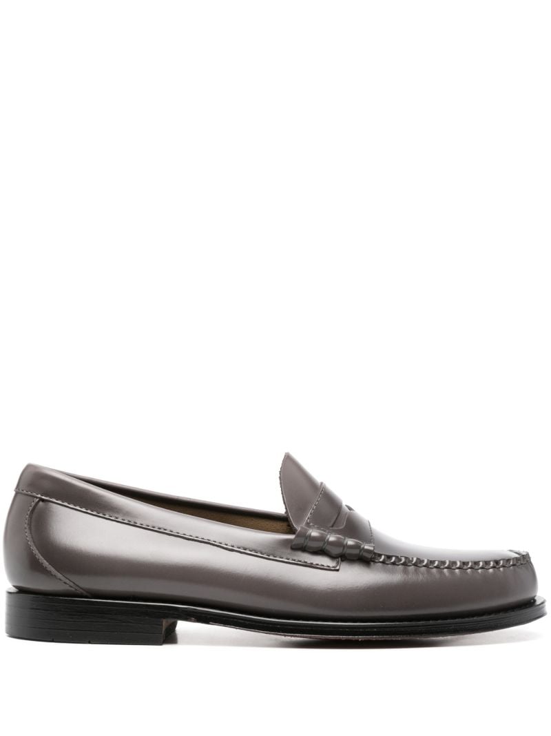 Grey Weejuns Leather Penny Loafers