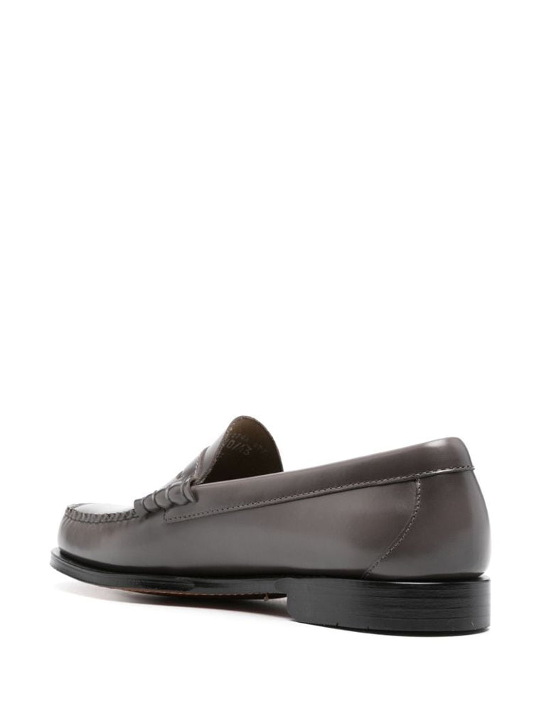 Grey Weejuns Leather Penny Loafers