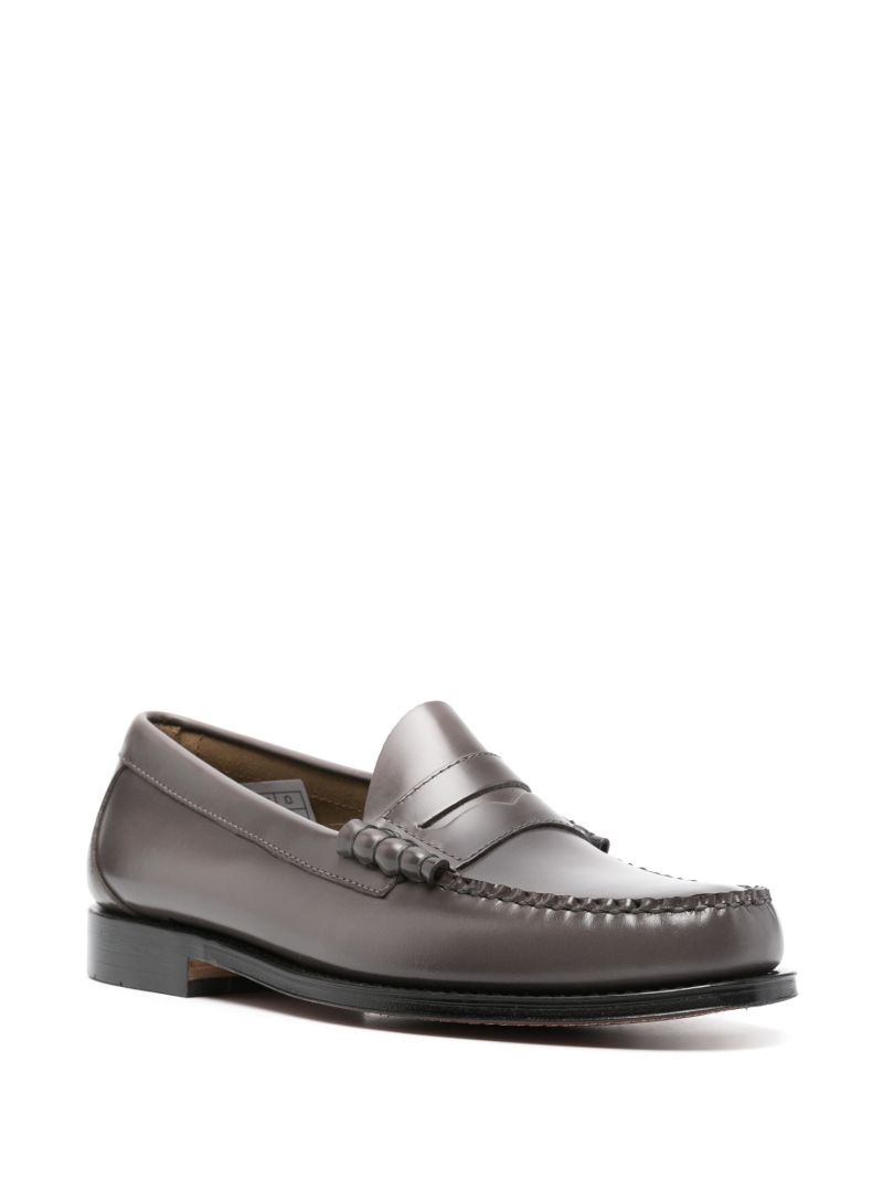 Grey Weejuns Leather Penny Loafers
