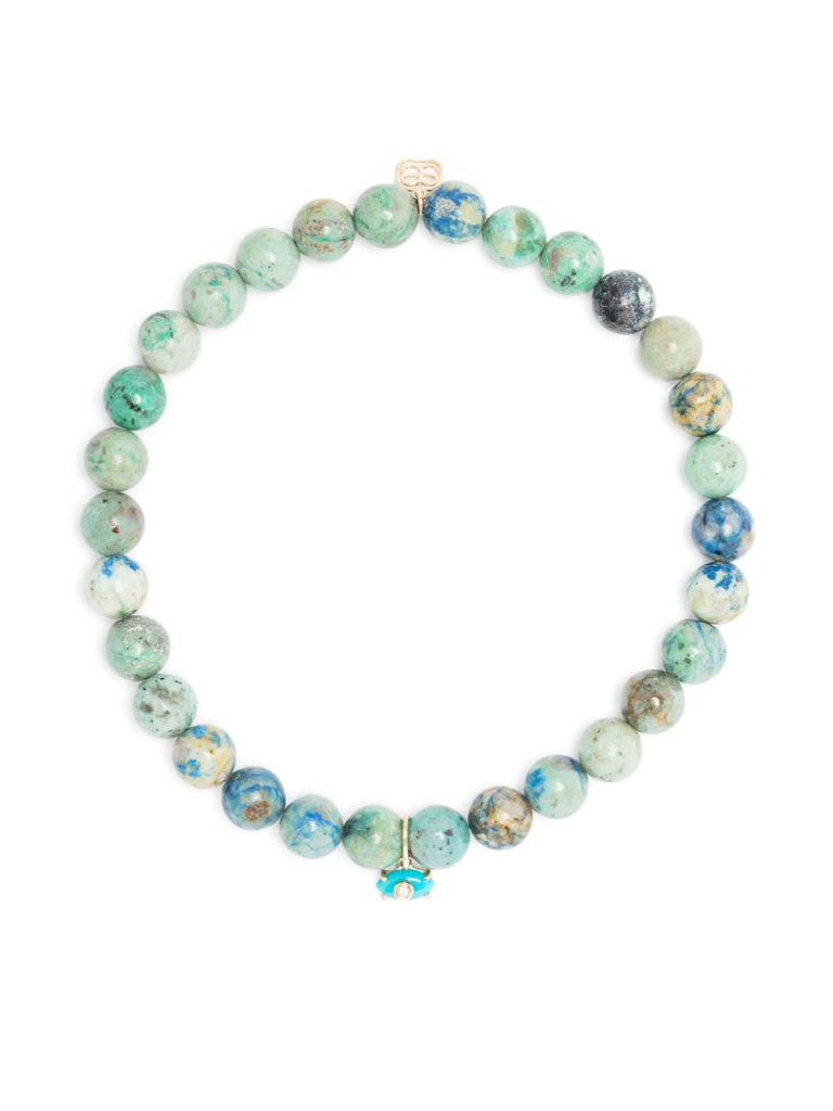14k Yellow Gold Evil Eye Turquoise Bracelet
