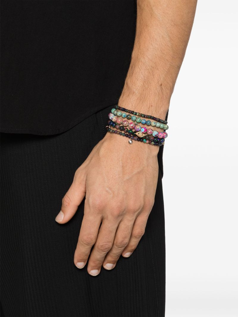 14k Yellow Gold Beaded Bracelet