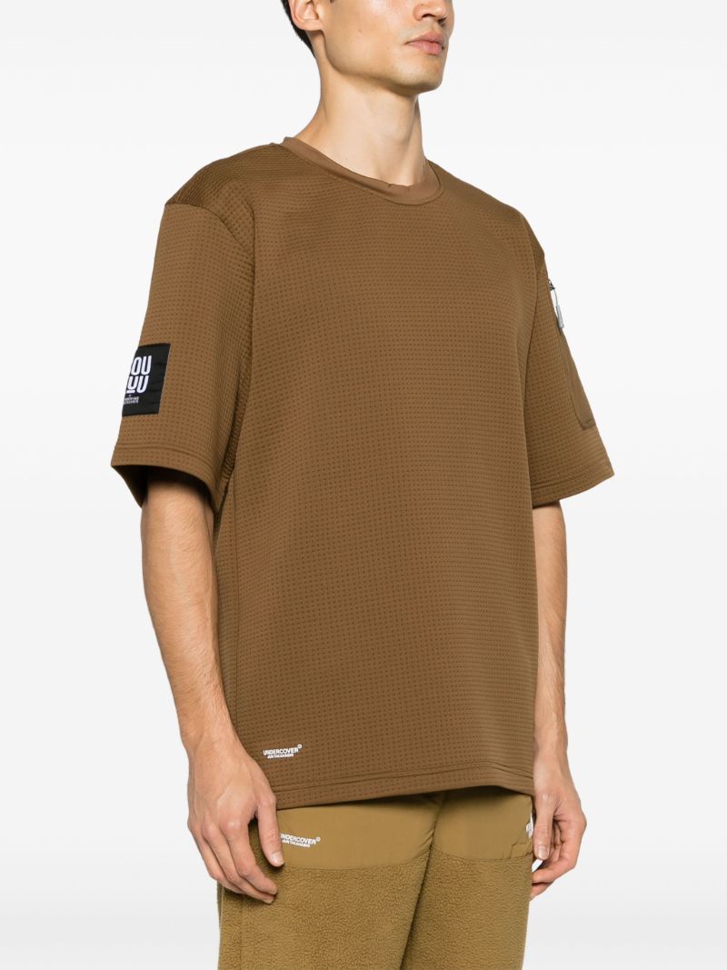 X Undercover Brown Soukuu Dotknit T-shirt
