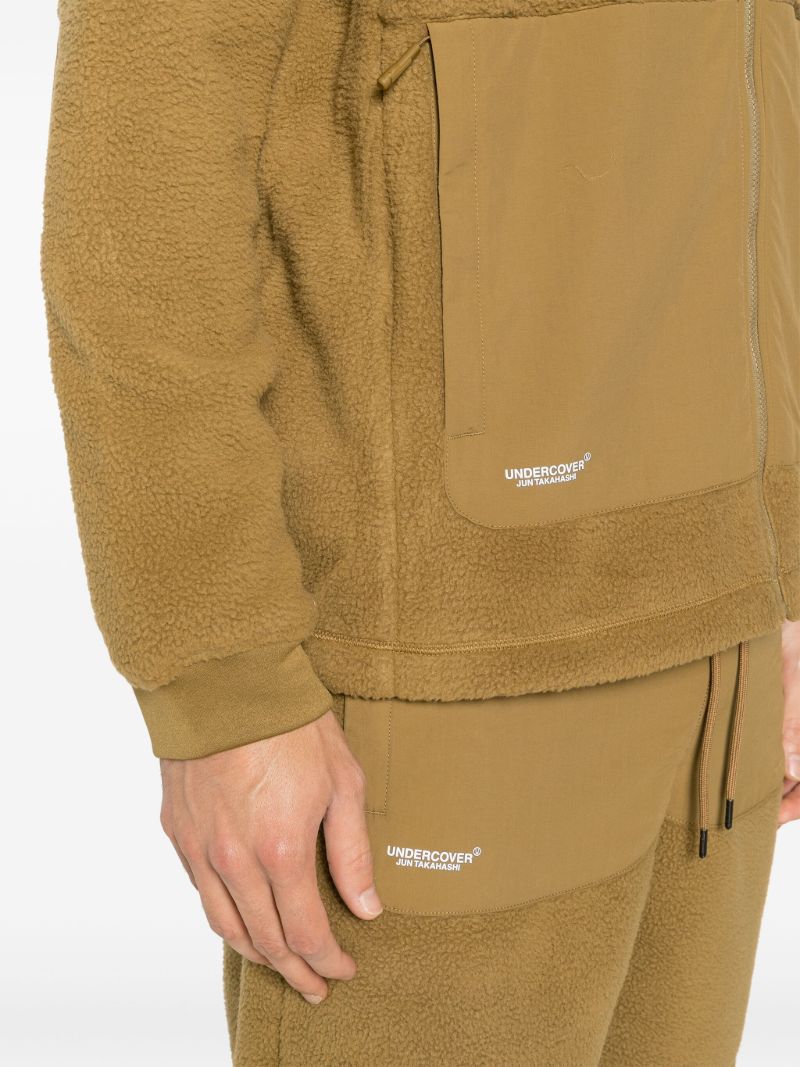 X Undercover Brown Soukuu Fleece Jacket