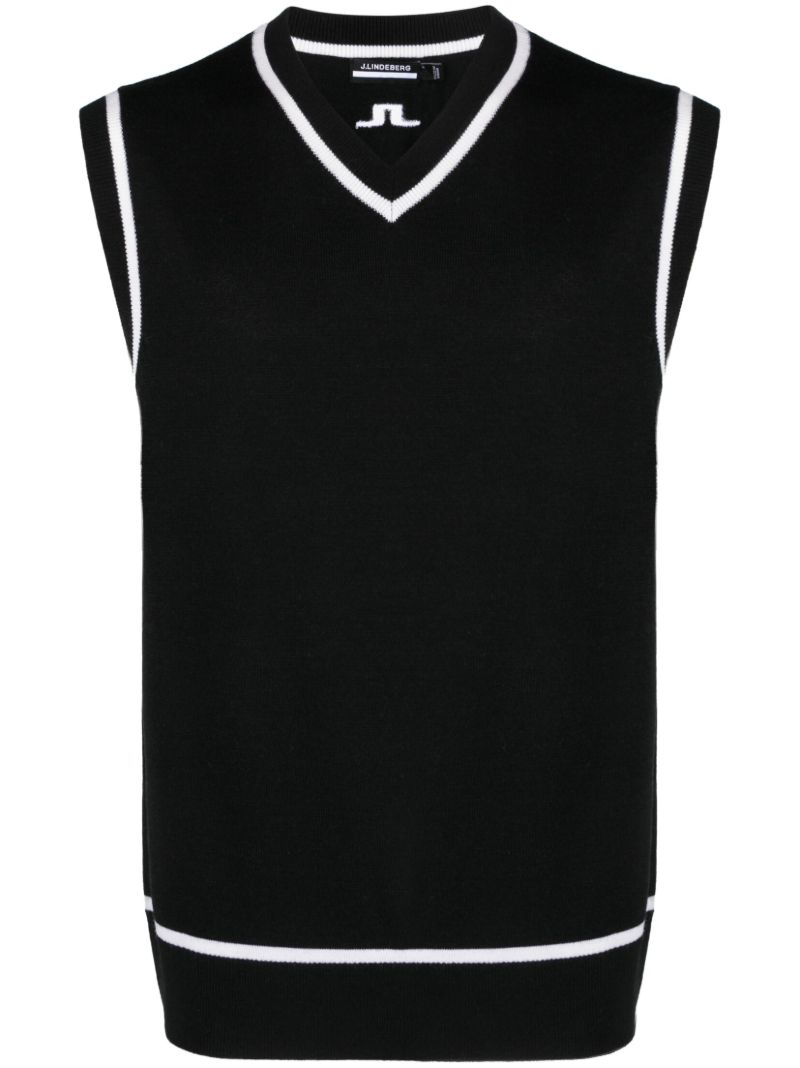 Black Fraser Knitted Vest