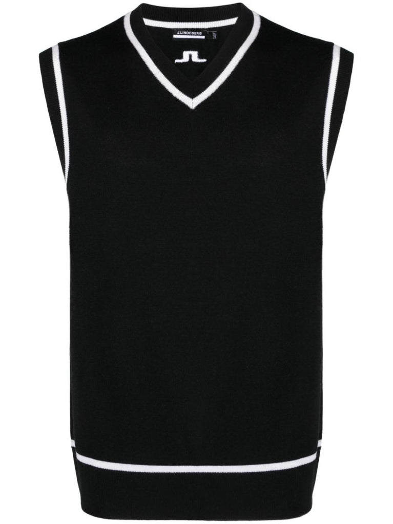 Black Fraser Knitted Vest