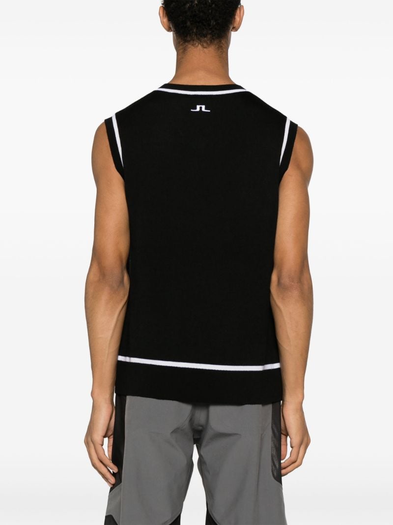 Black Fraser Knitted Vest