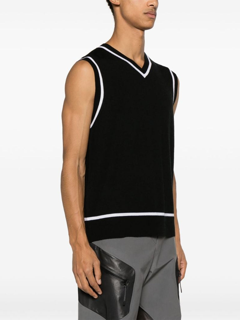 Black Fraser Knitted Vest