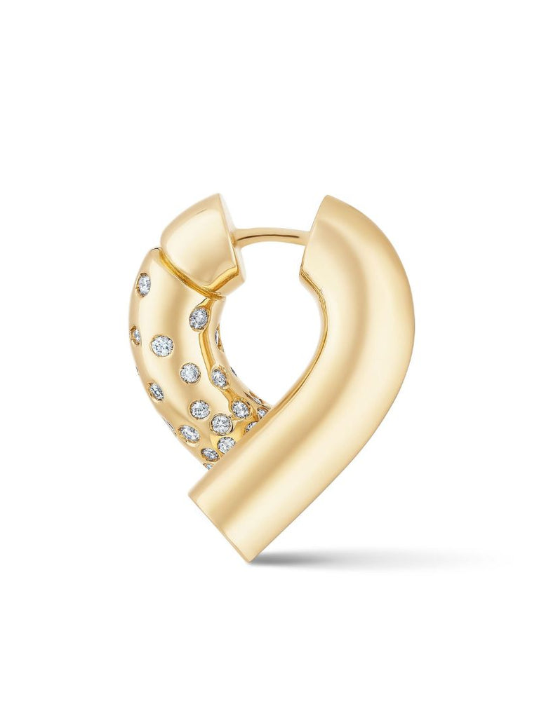 18k Yellow Gold Paved Oera Earrings