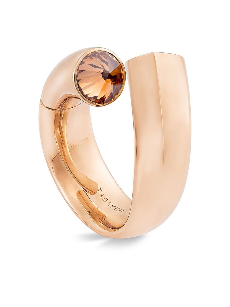 18k Rose Gold Paved Oera Large Ring
