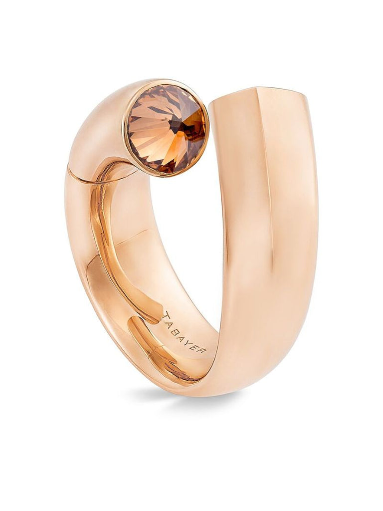 18k Rose Gold Paved Oera Large Ring
