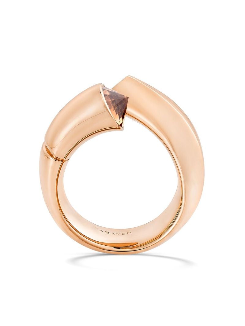 18k Rose Gold Paved Oera Large Ring