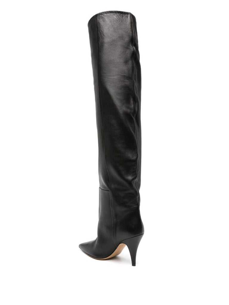 The River 90mm Leather Knee-high Boots