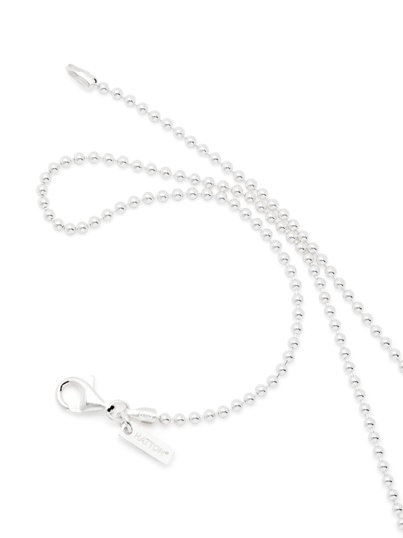 Sterling Silver Mini Emblem Cubic Zirconia Necklace