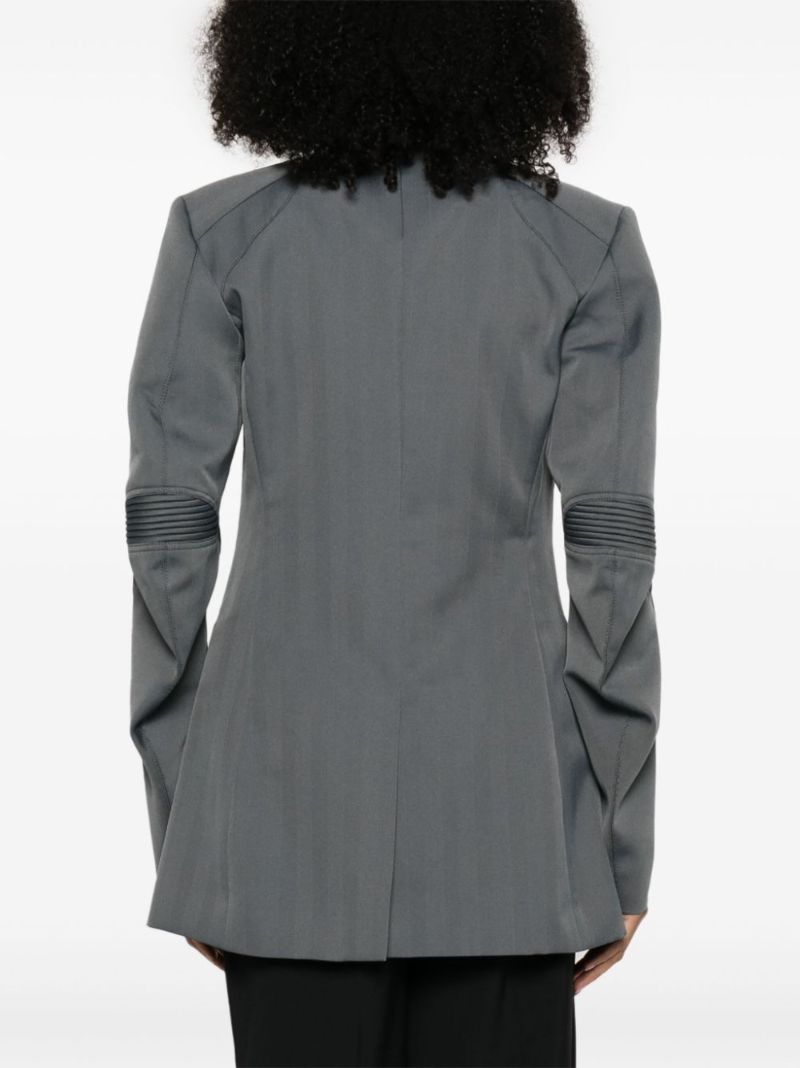 Grey Single Breasted Blazer