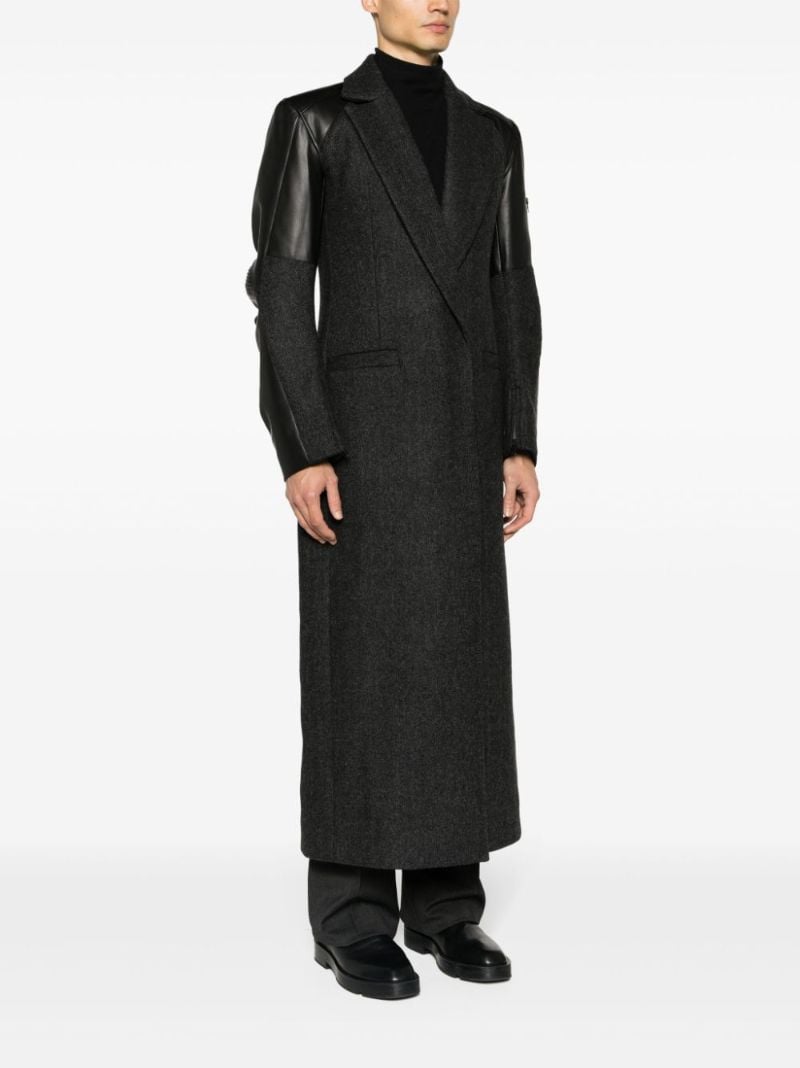 Grey Single Breasted Coat