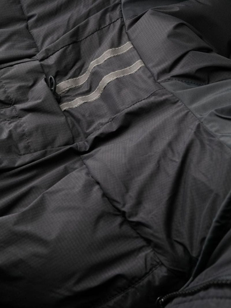 Black Alliston Hooded Quilted Jacket