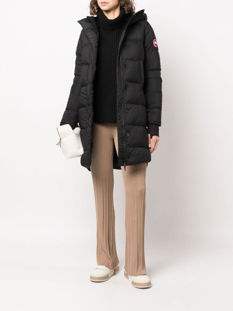 Black Alliston Hooded Quilted Jacket