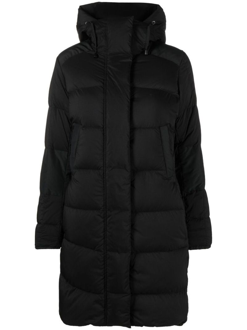 Black Alliston Hooded Quilted Jacket