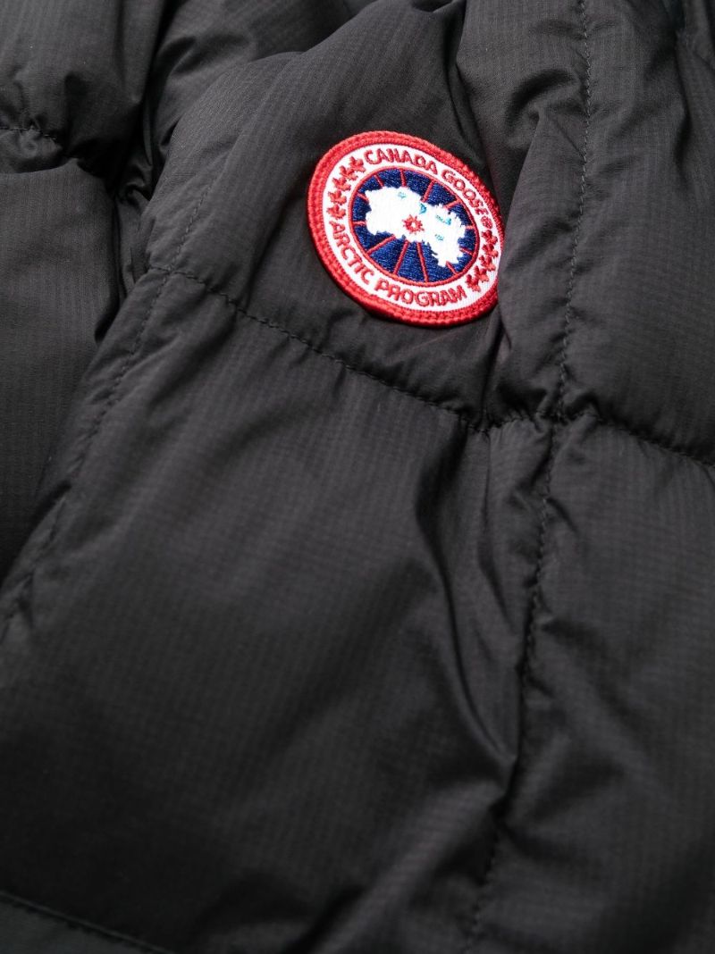Black Alliston Hooded Quilted Jacket