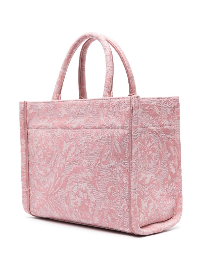 Pink Barocco Athena Small Tote Bag