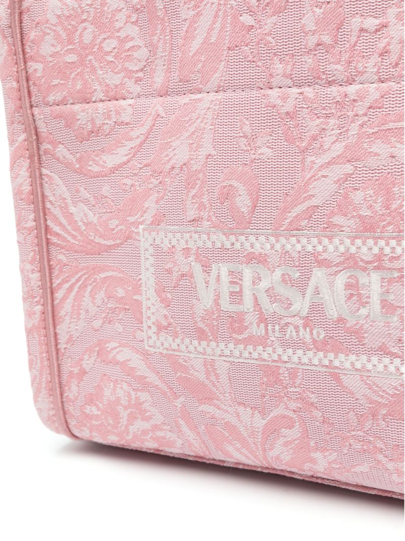 Pink Barocco Athena Small Tote Bag