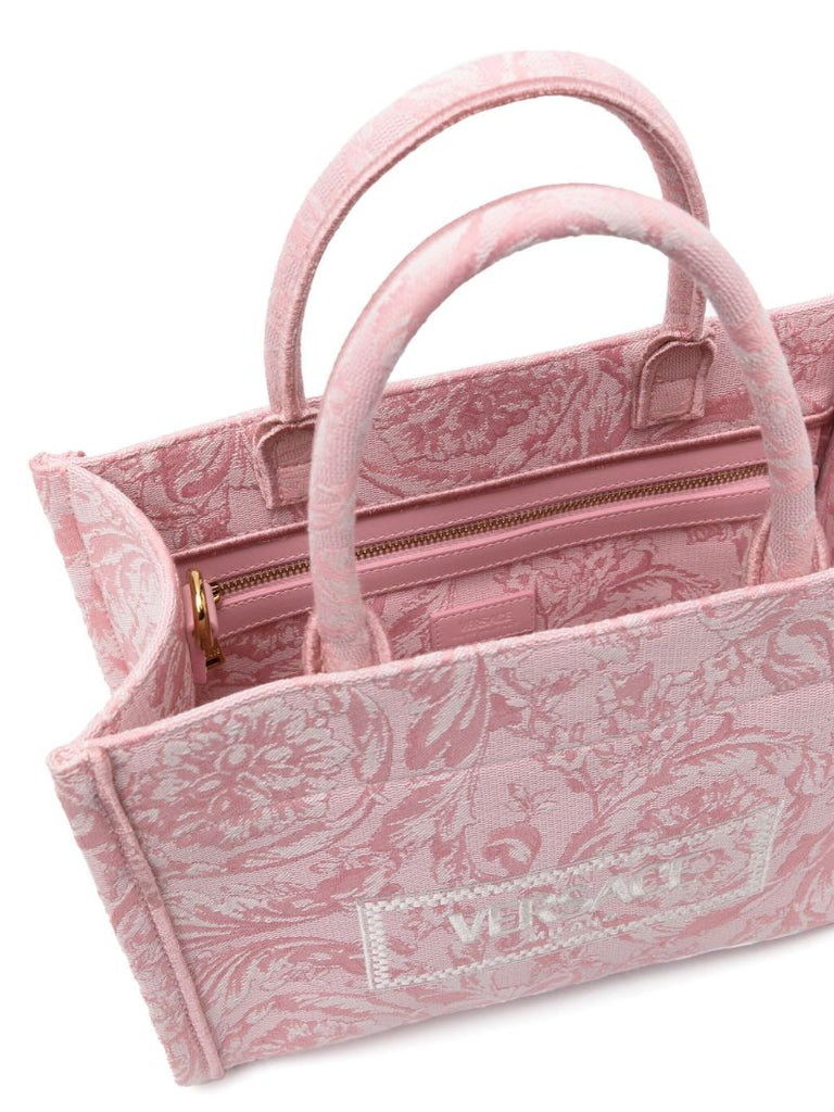 Pink Barocco Athena Small Tote Bag