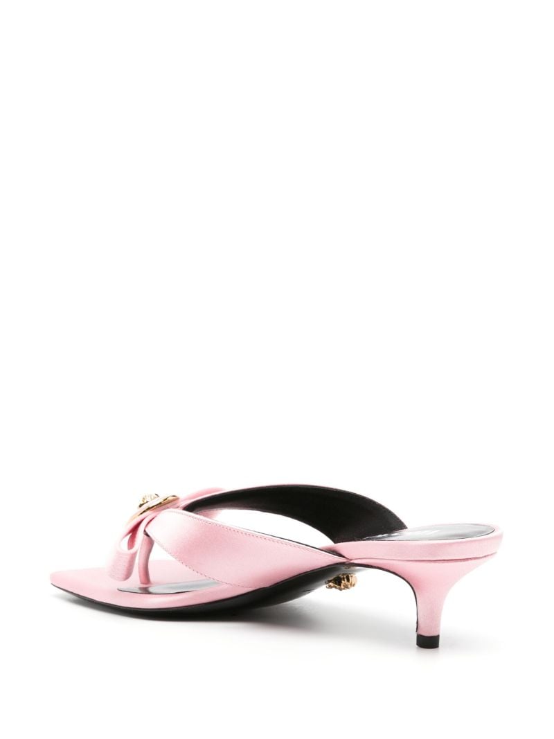 Pink Gianni Ribbon 45 Satin Mules