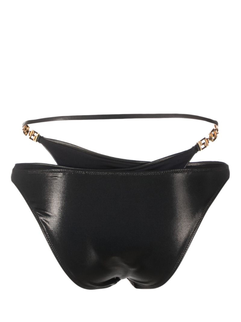 Black Greca Bikini Bottoms