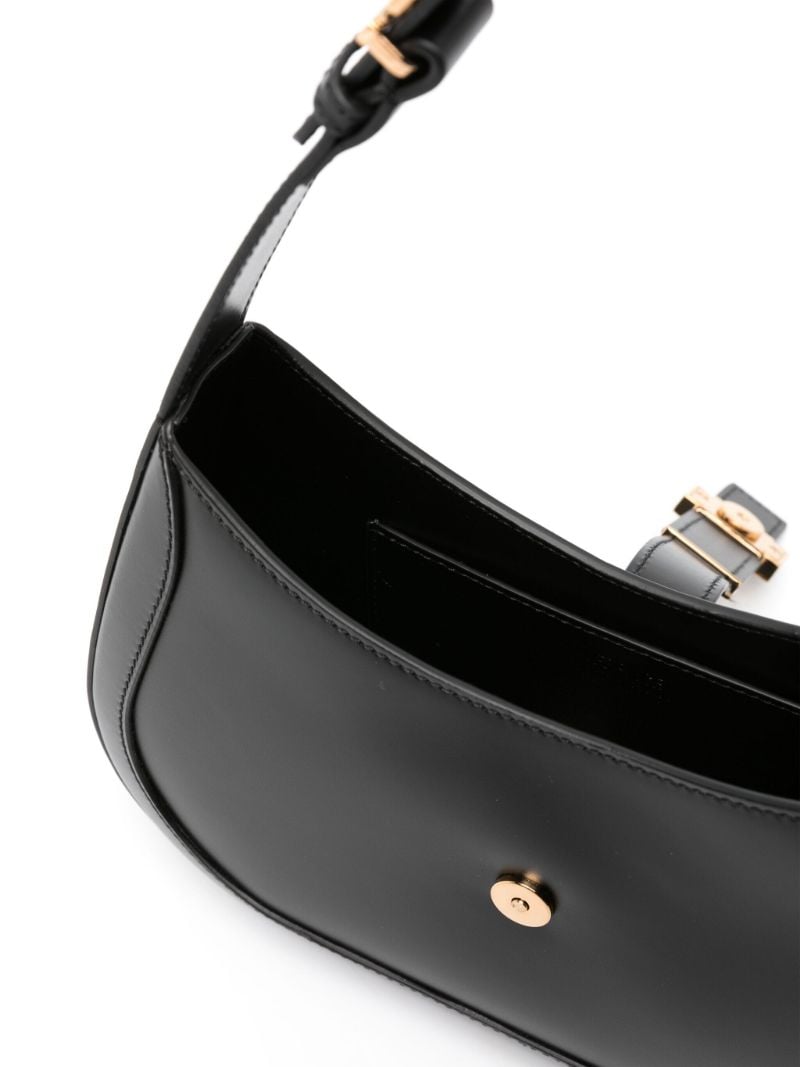 Black Greca Goddess Small Shoulder Bag