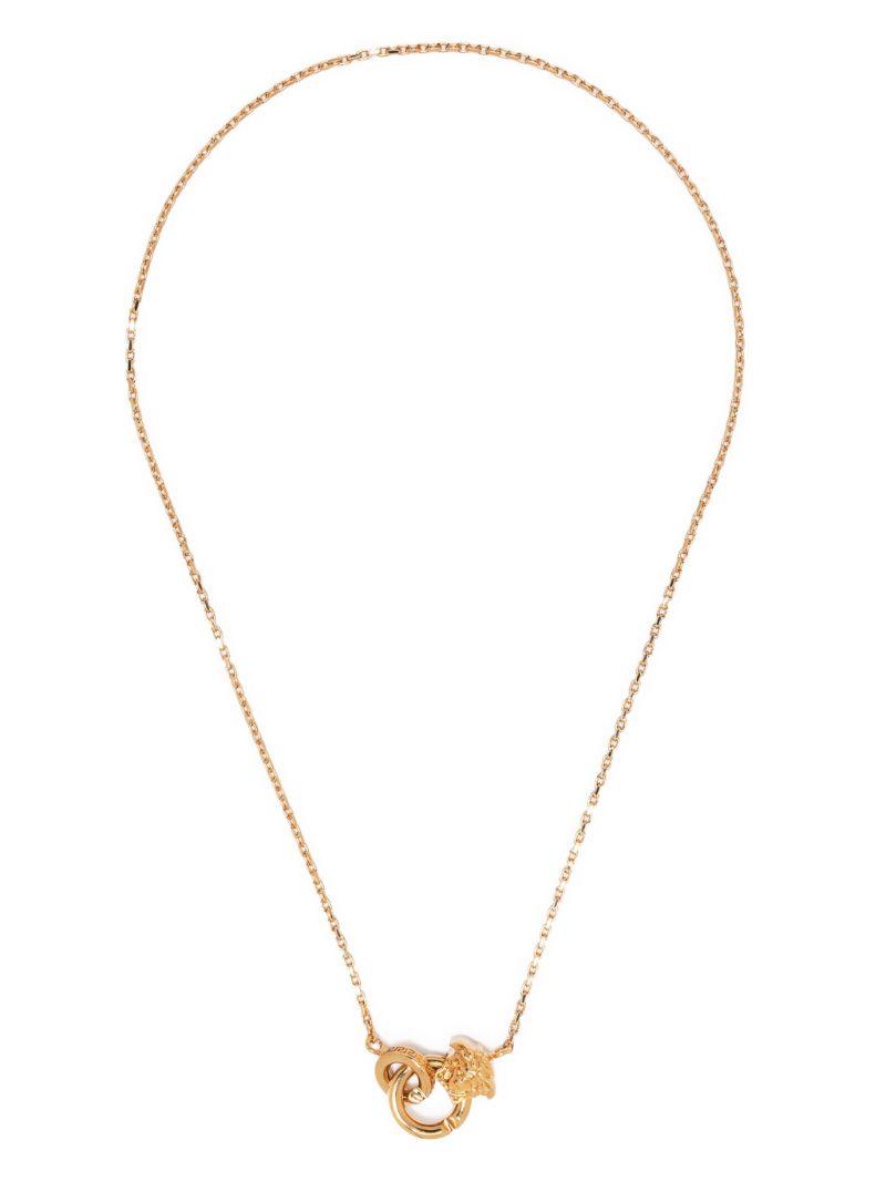 Gold-tone Medusa Chain Necklace