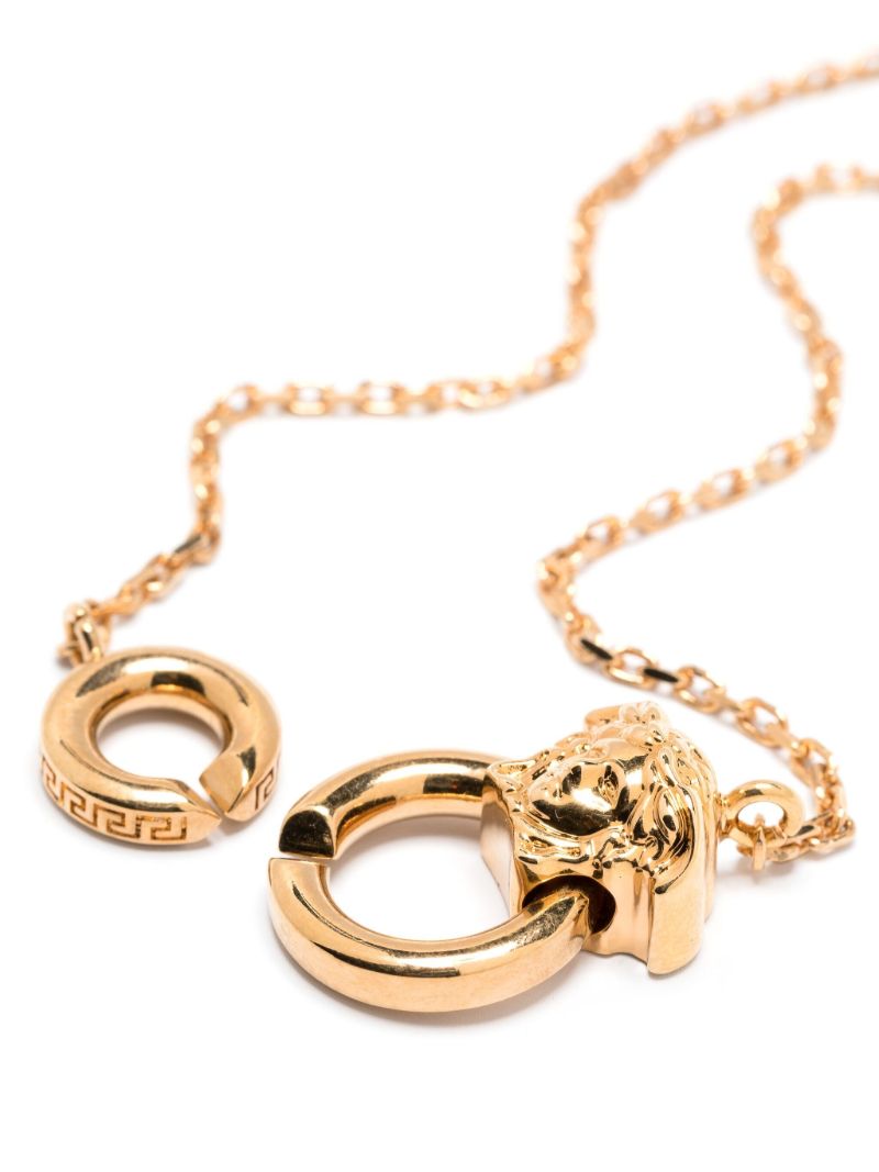 Gold-tone Medusa Chain Necklace