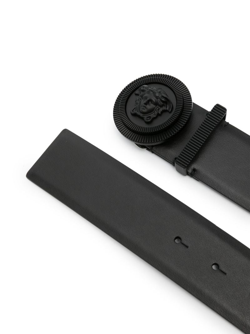 Black Medusa Biggie Leather Belt