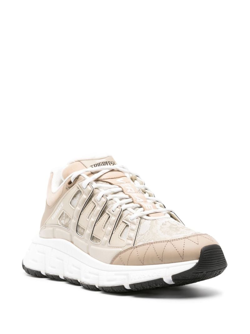 Neutral Trigreca Barocco-jacquard Sneakers