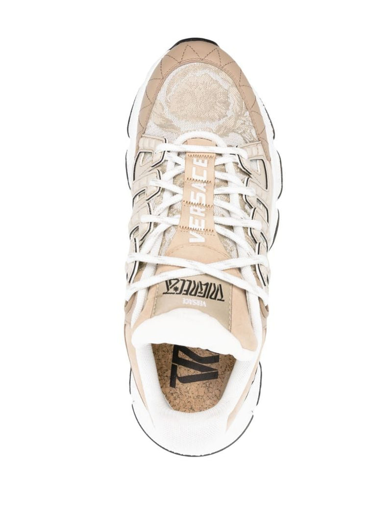 Neutral Trigreca Barocco-jacquard Sneakers