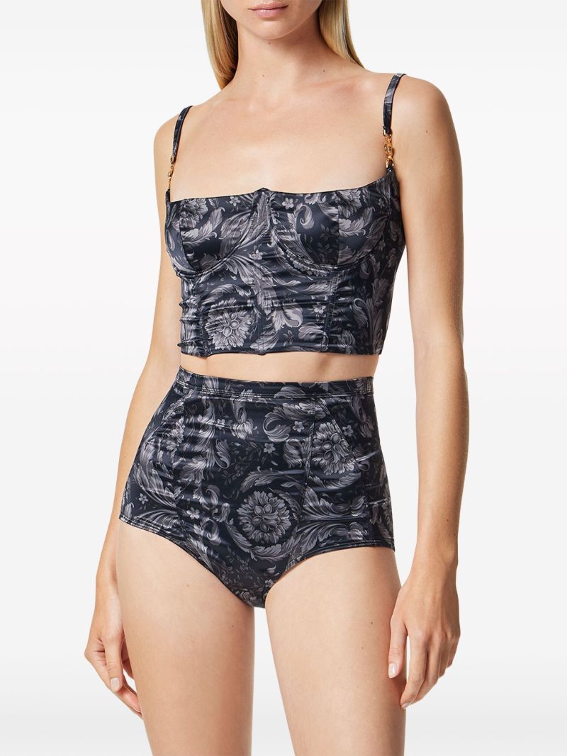Black Barocco Satin Briefs