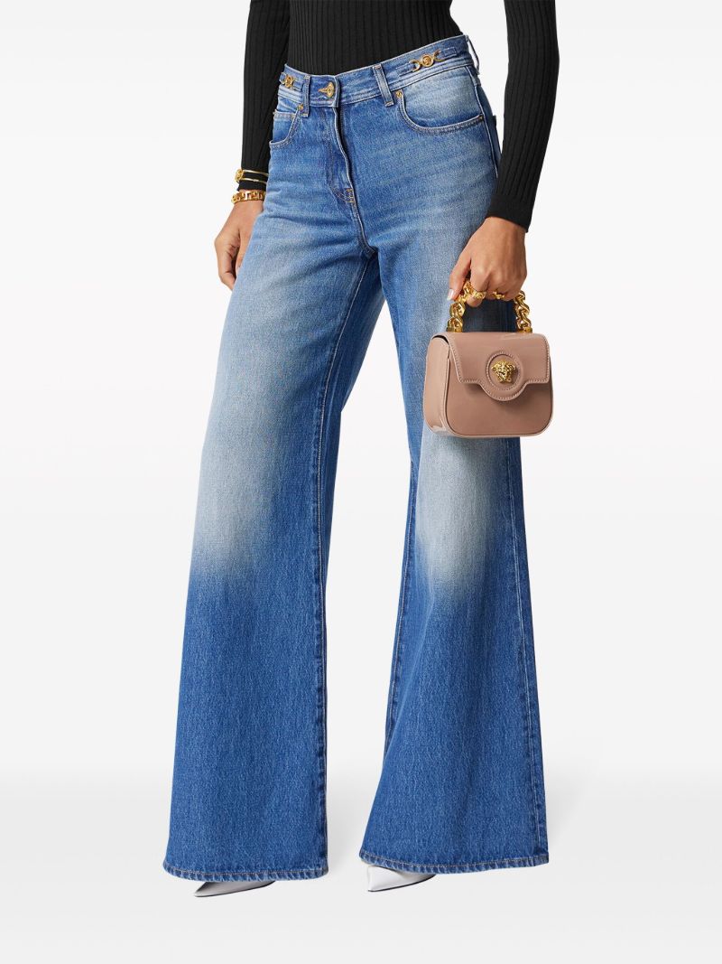 Pink La Medusa Leather Mini Bag