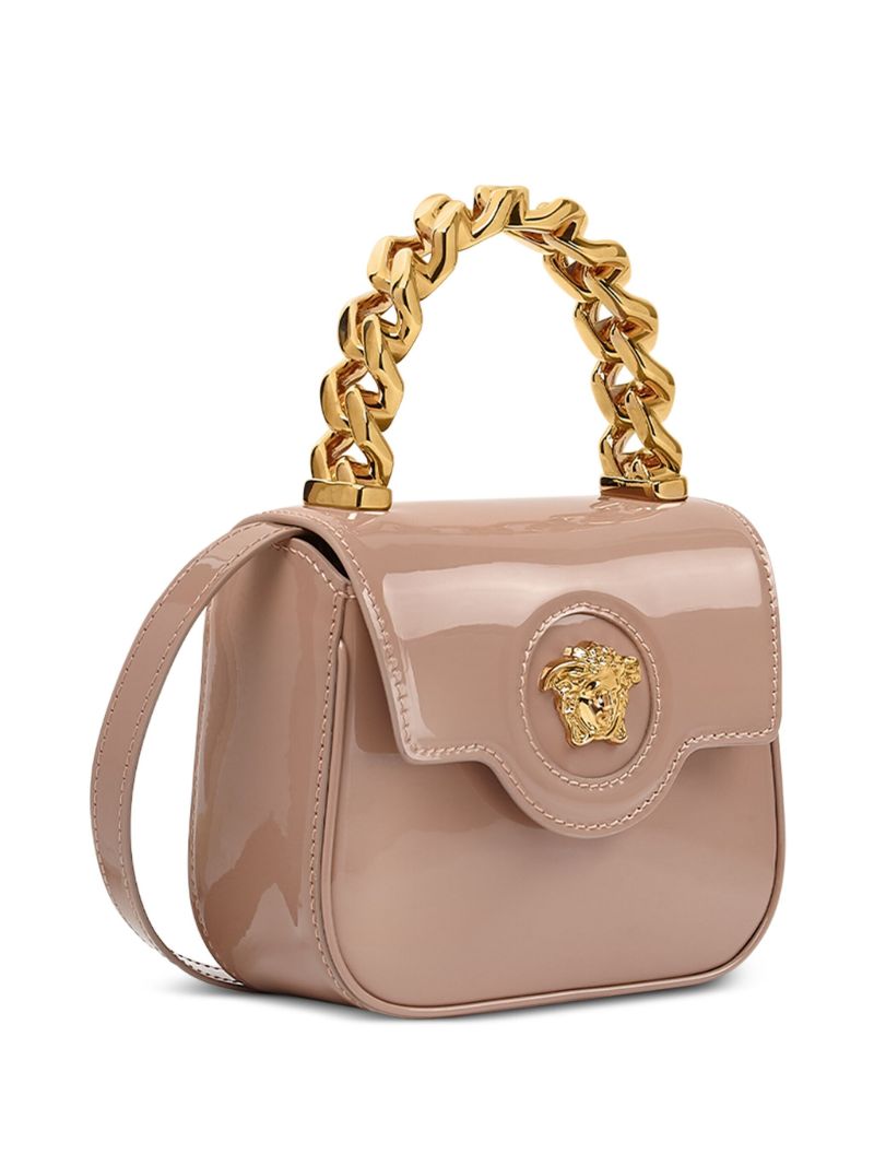 Pink La Medusa Leather Mini Bag